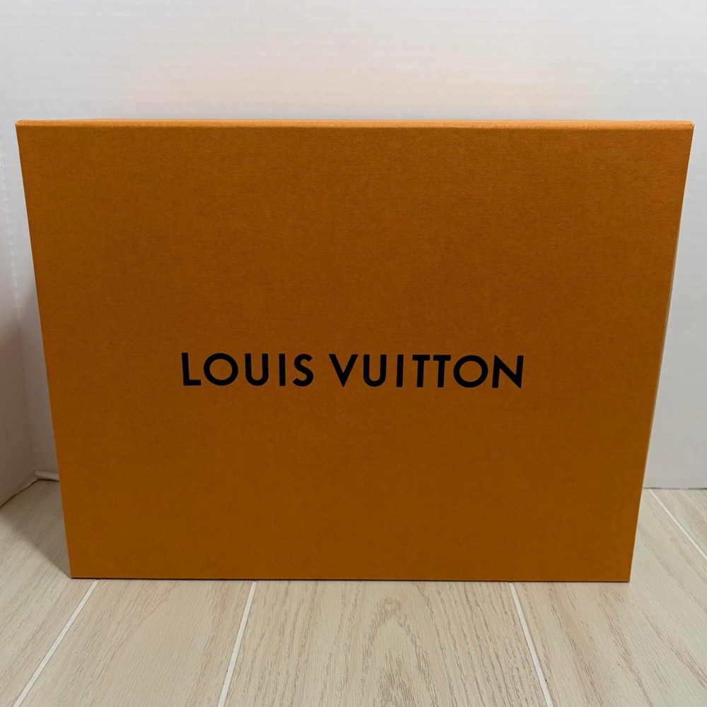 Louis Vuitton Empty Box Display Orange Large Drawer Style Storage Designer